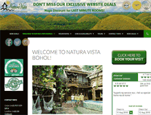 Tablet Screenshot of naturavistabohol.com